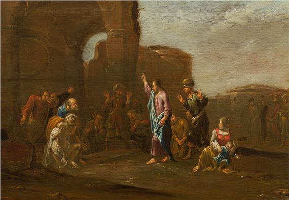 „Raising Lazarus from the dead“ by Adriaen Verdoel