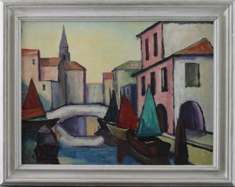 Artwork by Richard Walberer, Venedig, Made of oil on canvas