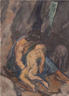 Betrauern des toten Kindes - Hugo Ernst Schnegg