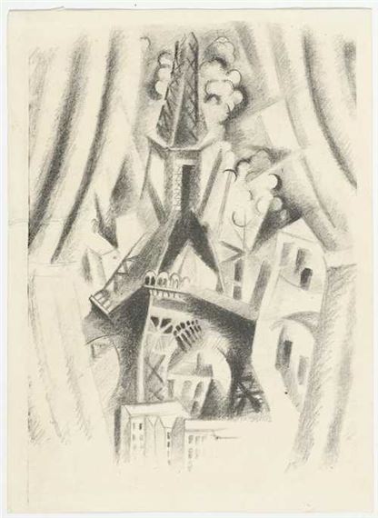 La Tour aux rideaux by Robert Delaunay, 1926