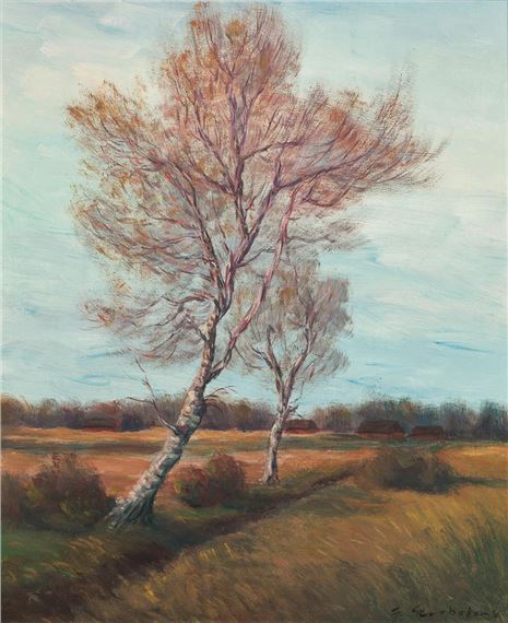 Birken im Herbst by Fedor Szerbakow