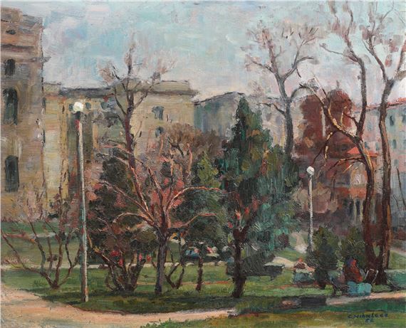 Creţulescu Park by Constantin Mihalcea Braga, 1956