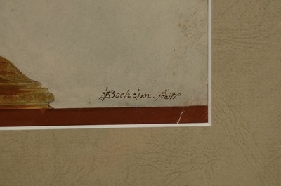 Artwork by A. Boeheim, watercolor eines apostle jug, Made of watercolor on paper