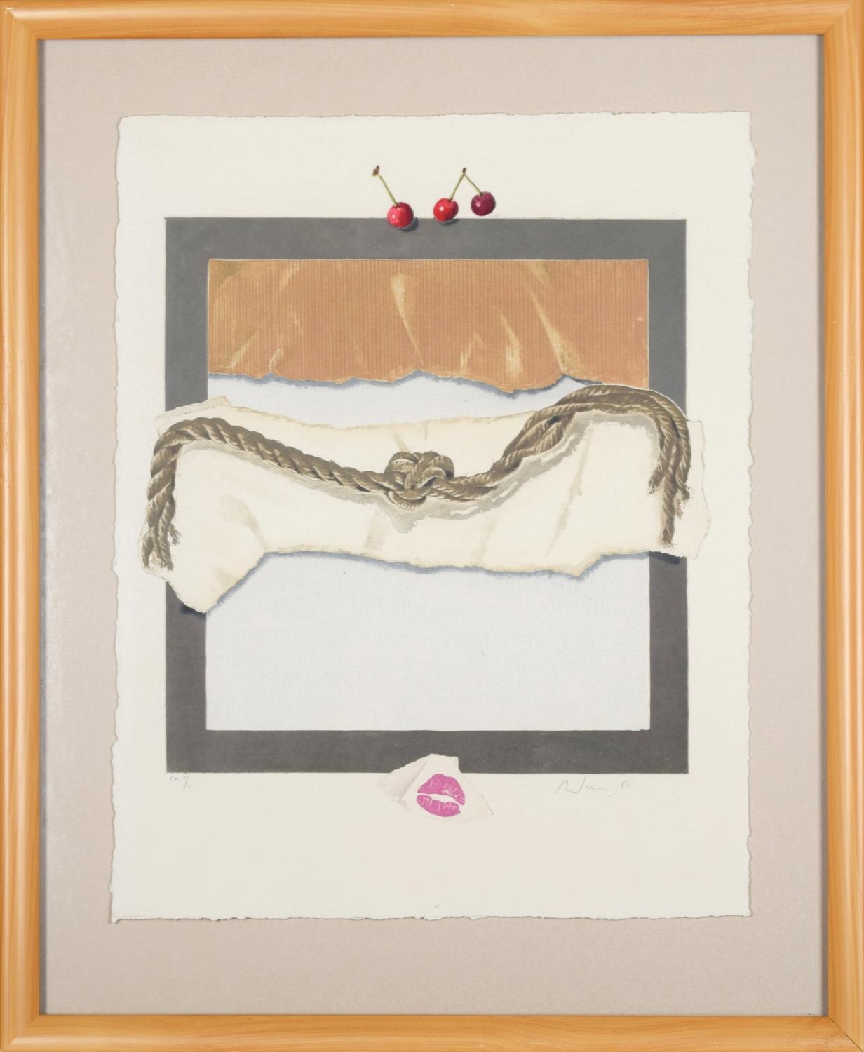 Artwork by Alain Soucasse, Abstract composition, Made of Carborundum etching