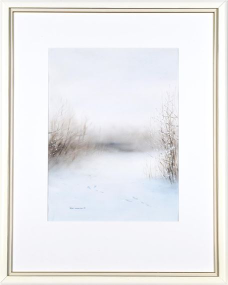 "Hare tracks in fresh snow" by Thord Magnusson, 1990