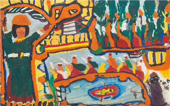 Composition by Chaibia Tallal, vers 1966