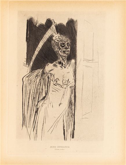 Félicien Rops | Mors syphilitica | MutualArt