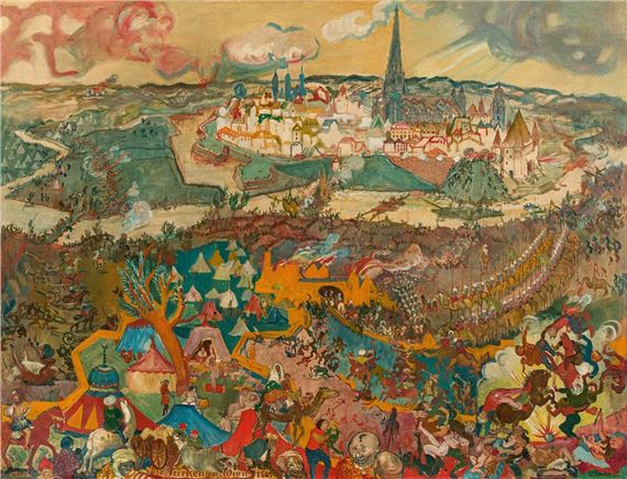 Die Türken vor Wien by Oskar Laske, 1922