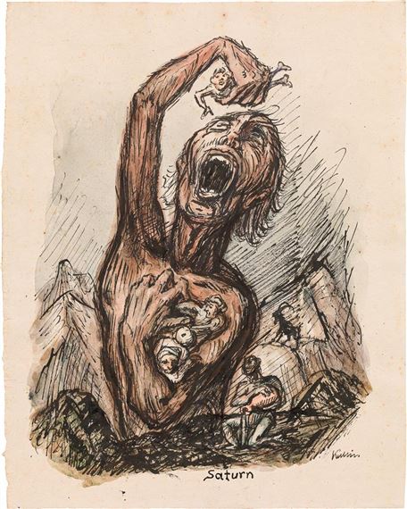 Saturn by Alfred Kubin, c. 1935/36