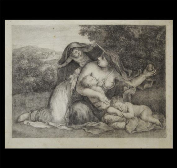 SCENA MITOLOGICA by Bolognese School, 17th Century