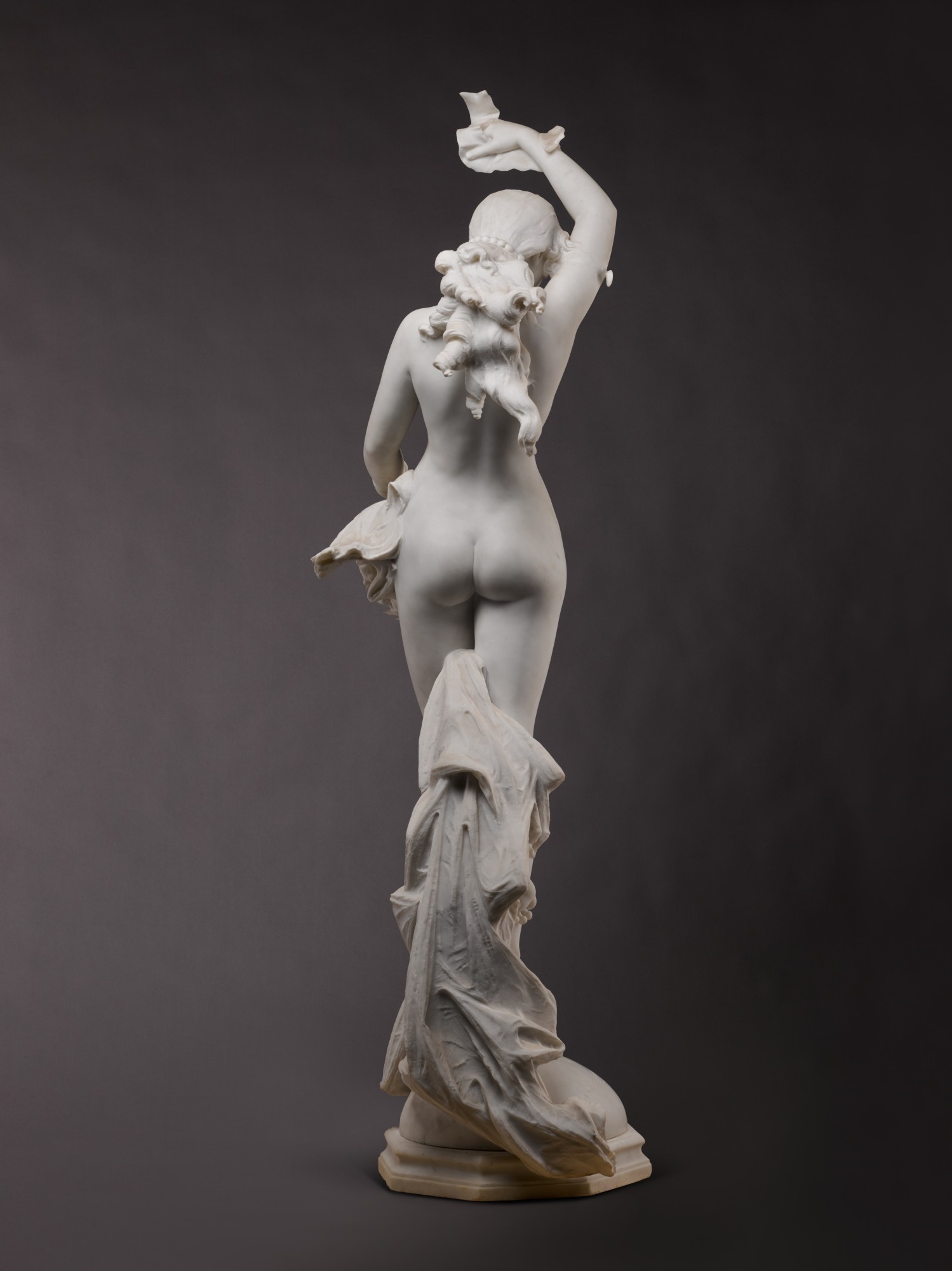 Artwork by Ezio Ceccarelli, Allegory of Discovery, Made of white marble