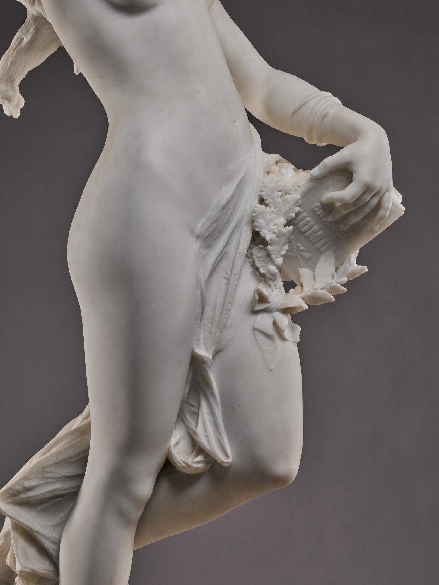 Artwork by Ezio Ceccarelli, Allegory of Discovery, Made of white marble