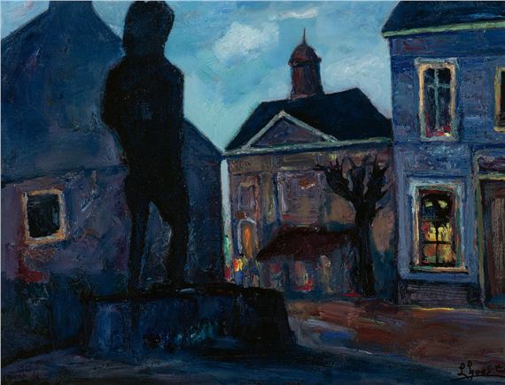 Village Square by Engelbert L'Hoëst