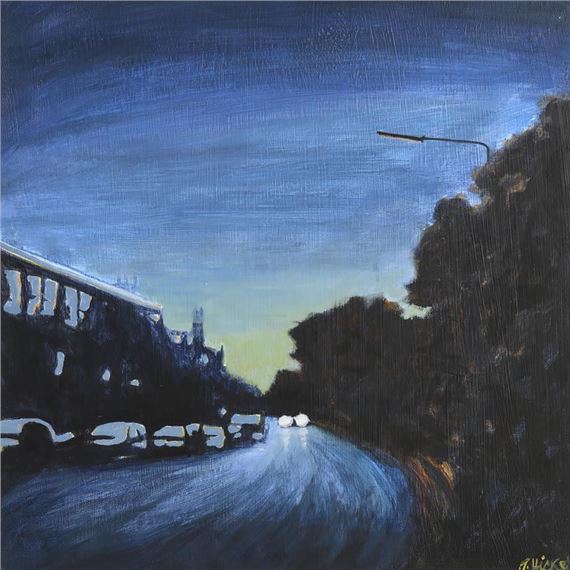 Headlights at Dusk by Joby Hickey