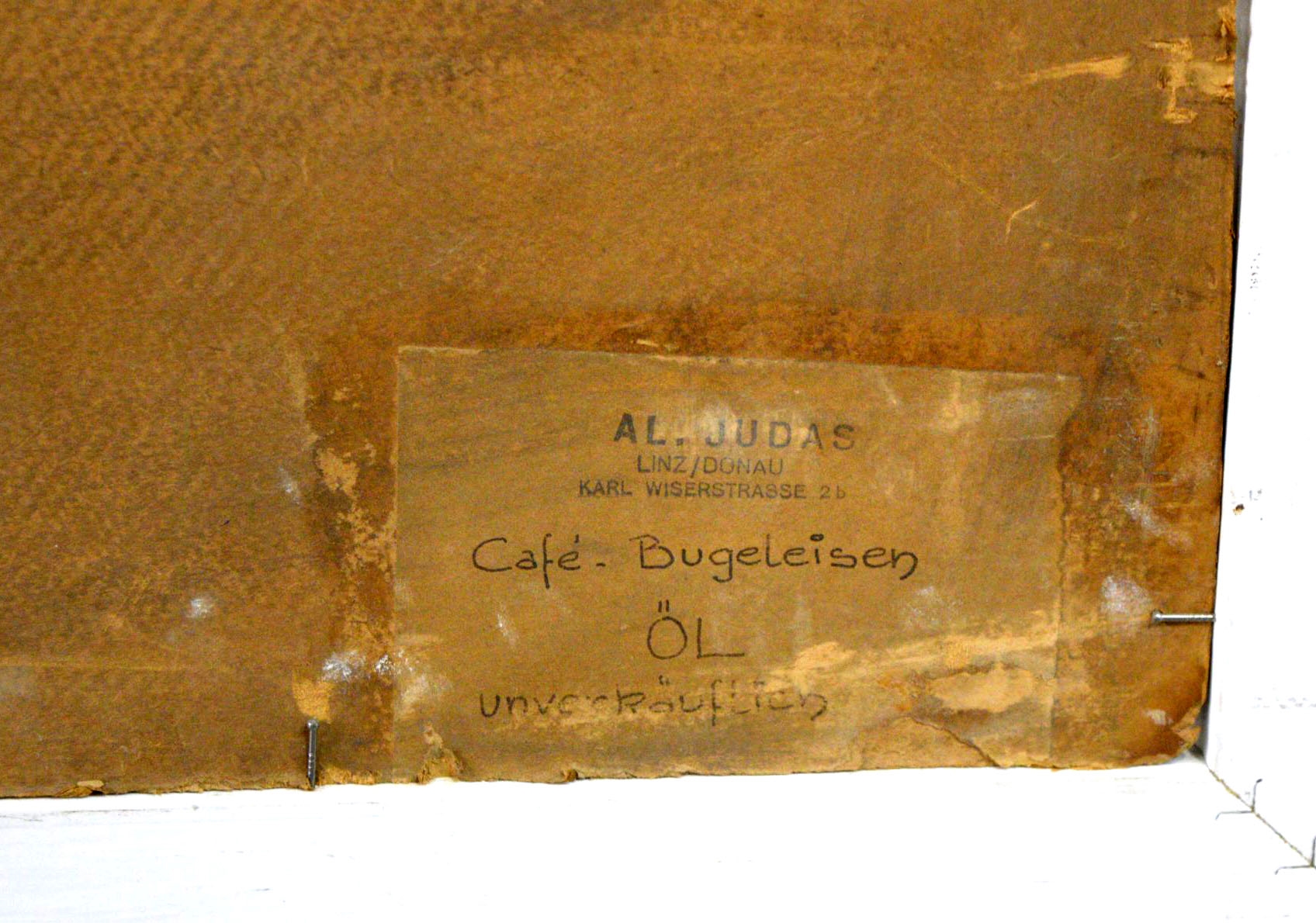 Artwork by A. L. Judas, village européen, Made of oil on board