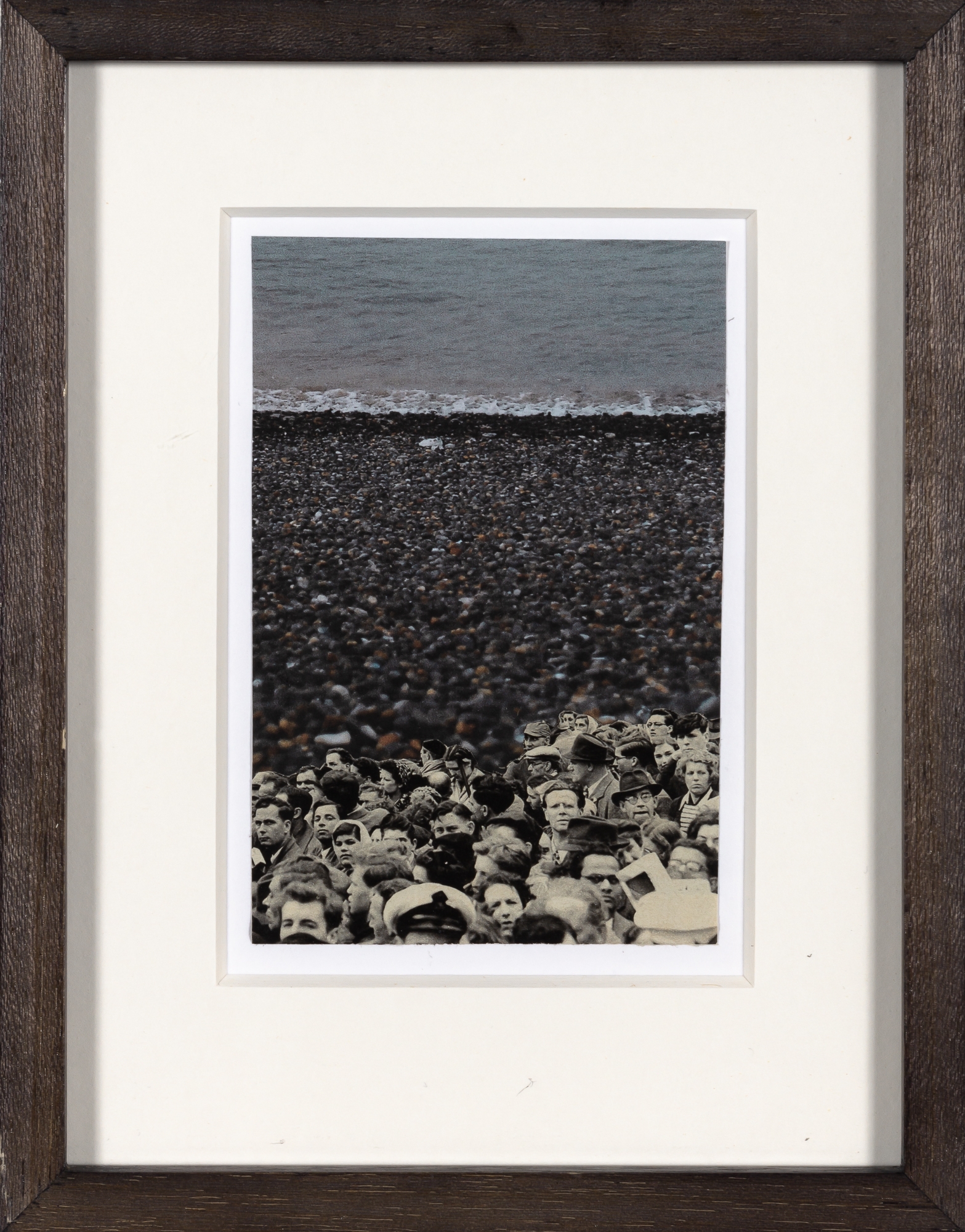 Artwork by Lynn Dennison, Pebbles, Made of Collage