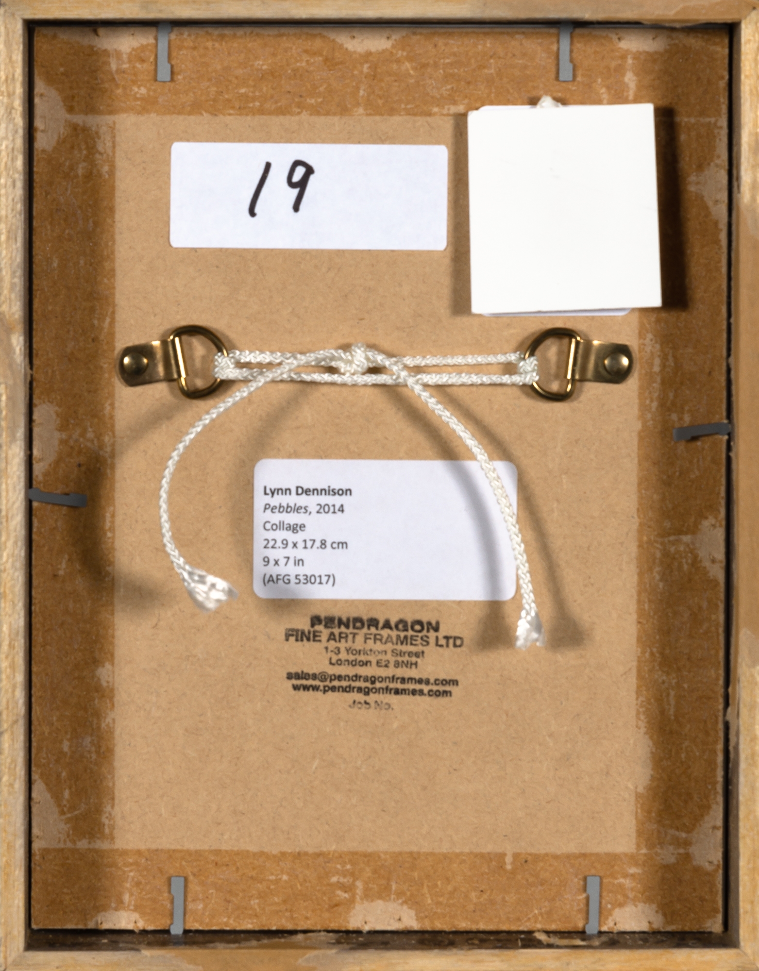 Artwork by Lynn Dennison, Pebbles, Made of Collage