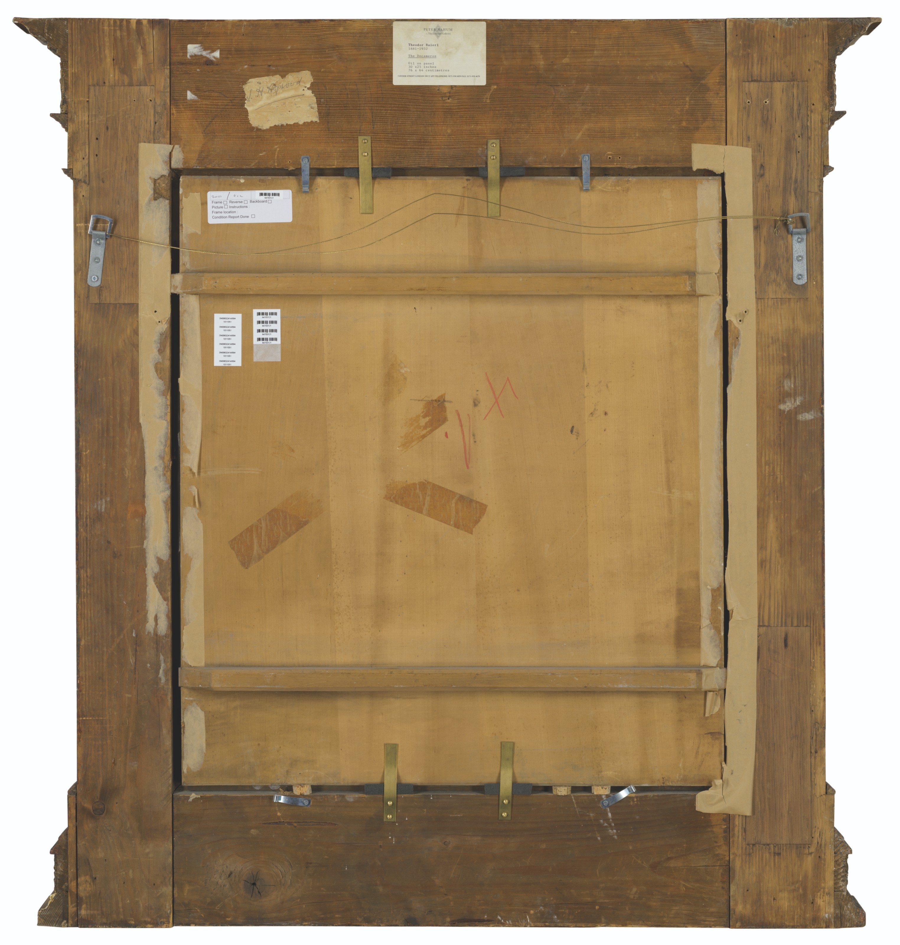 Artwork by Theodor Baierl, The Decameron, The Garden of the Villa, Made of oil on panel