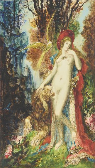 Le lion amoureux (The Lion in Love) by Gustave Moreau, Executed circa 1881