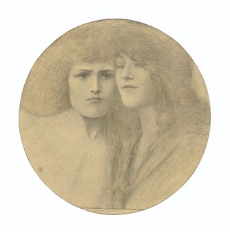 Les Caresses - Fernand Khnopff