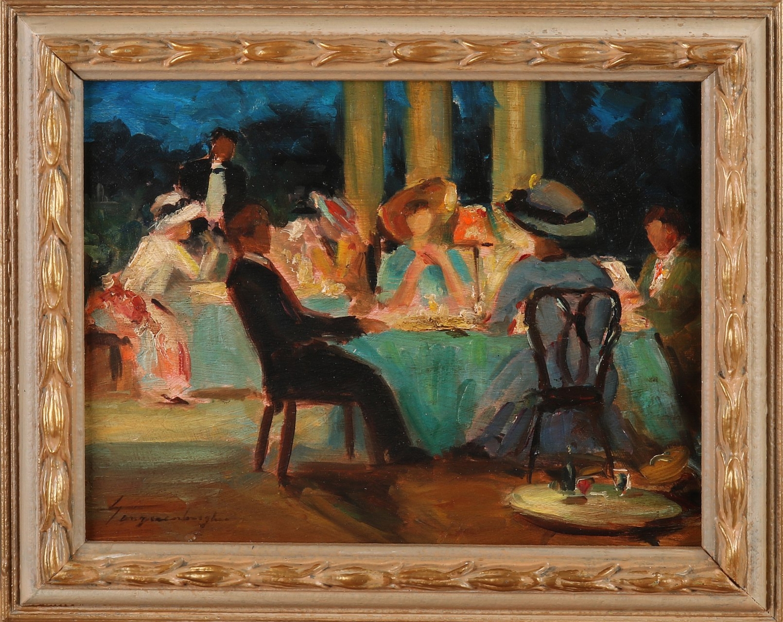 Georges Zevenberghen Nature Morte A La Guitare Et Au Chapeau De Paille Mutualart