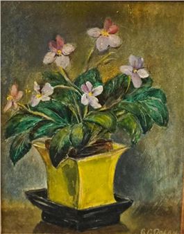 Still Life of a Vase of Flowers - G. C. Dolan