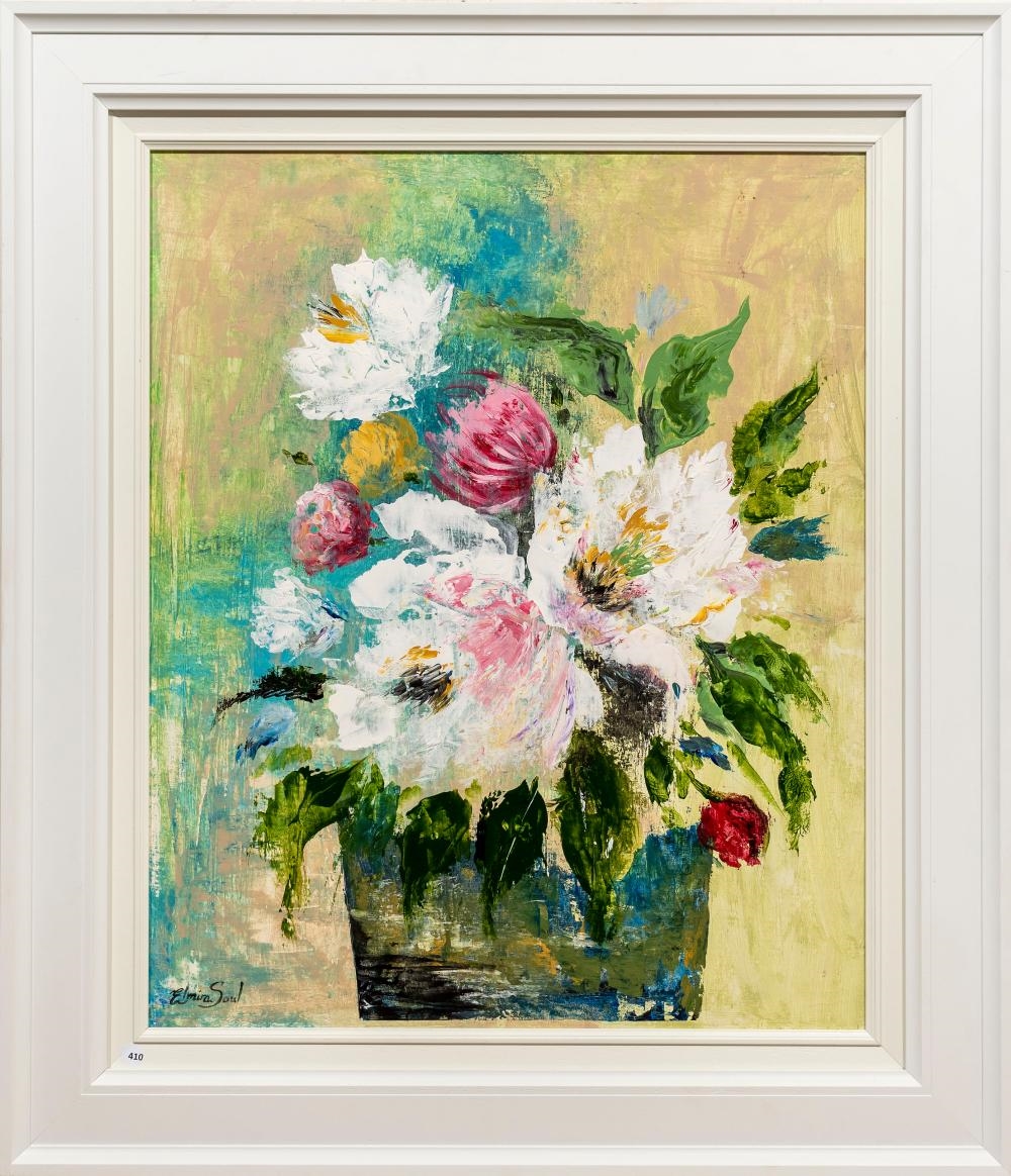 Artwork by Elmira Soul, Still Life Flowers, Made of Oil