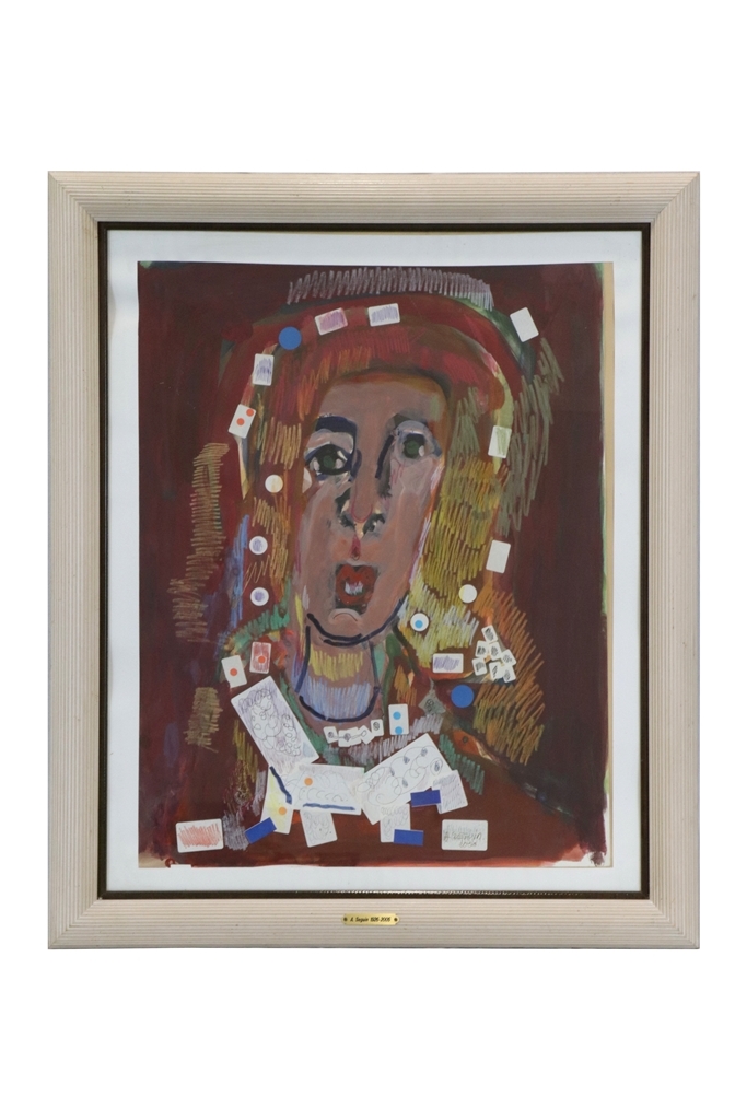 Artwork by Adrien Seguin, Portrait, Made of mixed media on paper