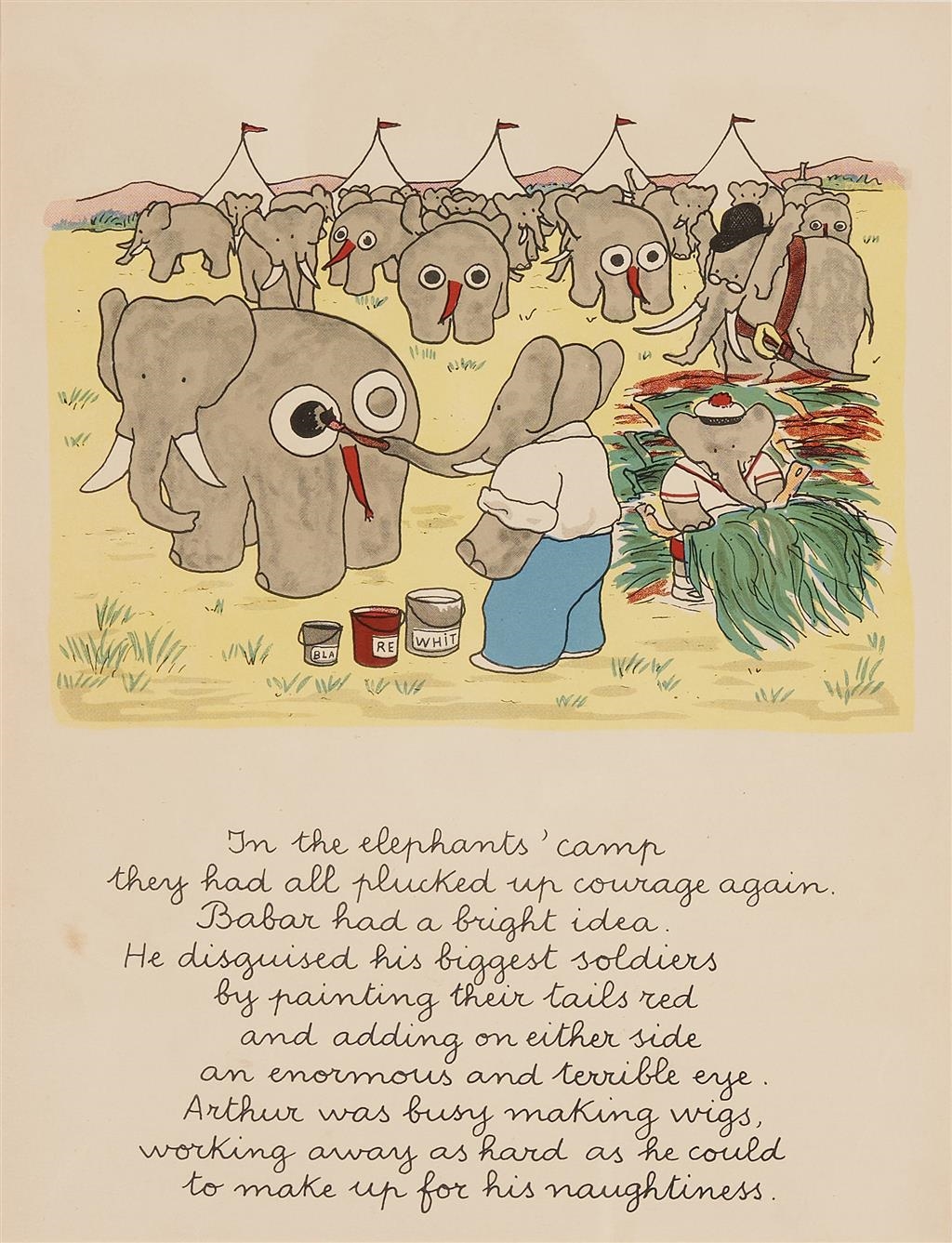 Babar The Elephant by Jean de Brunhoff, circa1930s