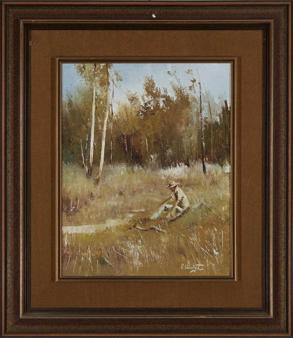 Artwork by Patrick Shirvington, Not Alone, Made of oil on board