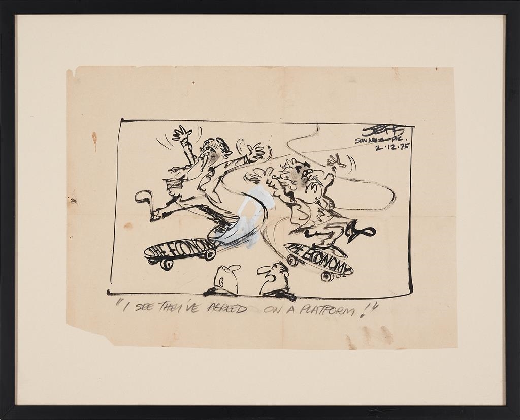 Artwork by Geoff Hook, Gough, Made of ink and pencil