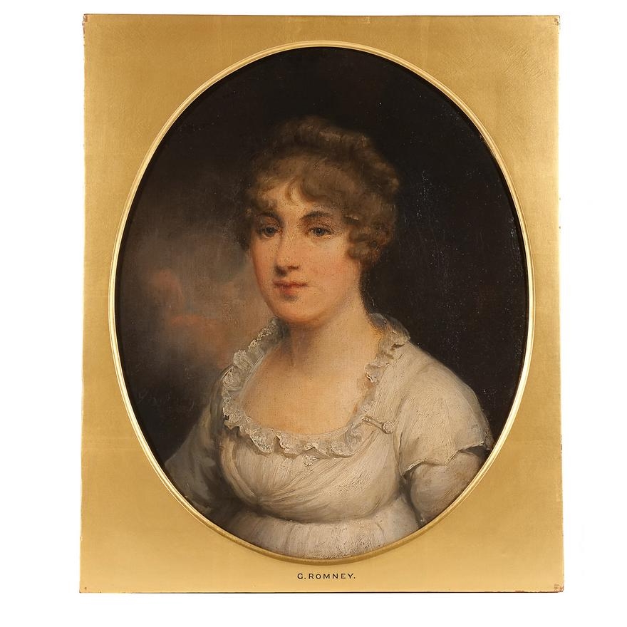 George Romney | Portrait of a young woman | MutualArt