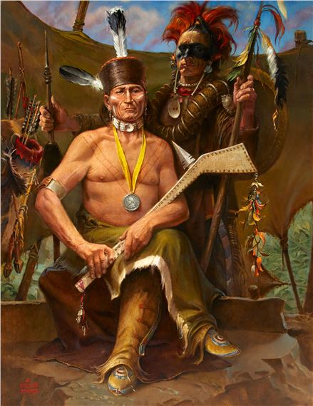 Osage Chief Claremore by William Harry Ahrendt