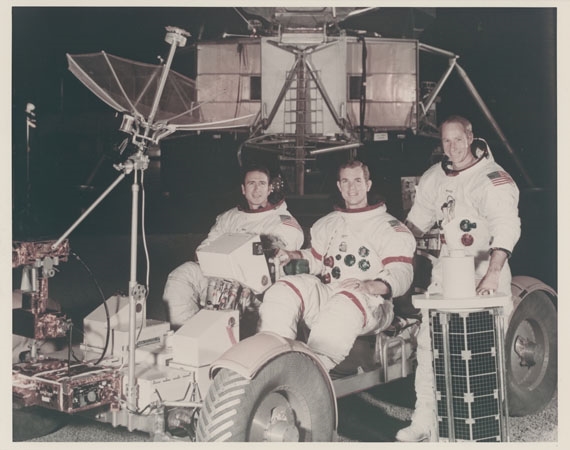 NASA | The crew with the first Lunar Rover (1971) | MutualArt