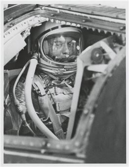 First American in space: portrait of Alan Shepard inside Freedom 7 - Bill Taub
