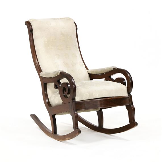 Carved Walnut Rocking Chair by Thomas Day, mid 19th century