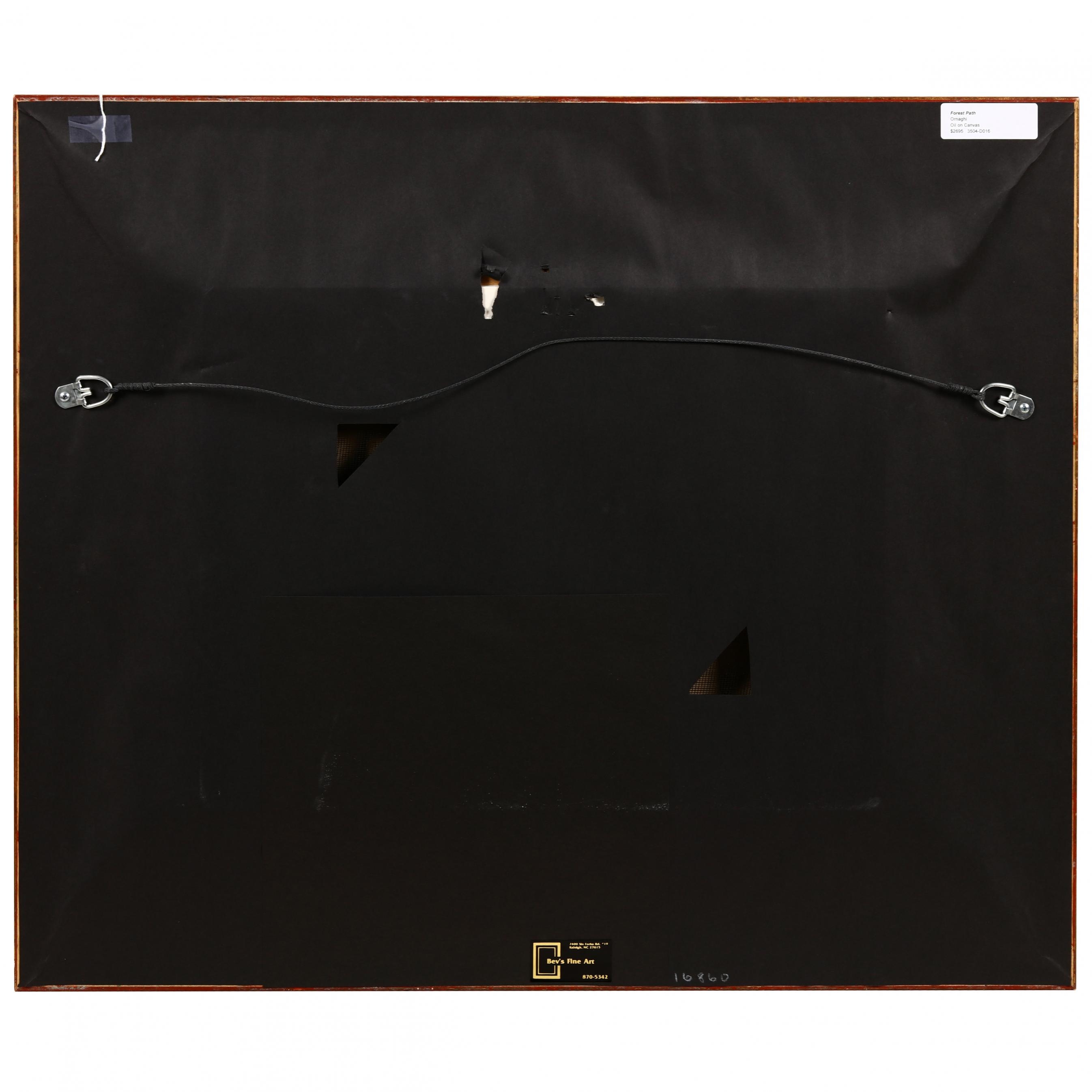 Artwork by Fortunato Ornaghi, Forest Path, Made of Oil on canvas