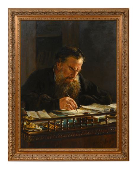 Portrait of Leo Tolstoy - Nikolai Ge