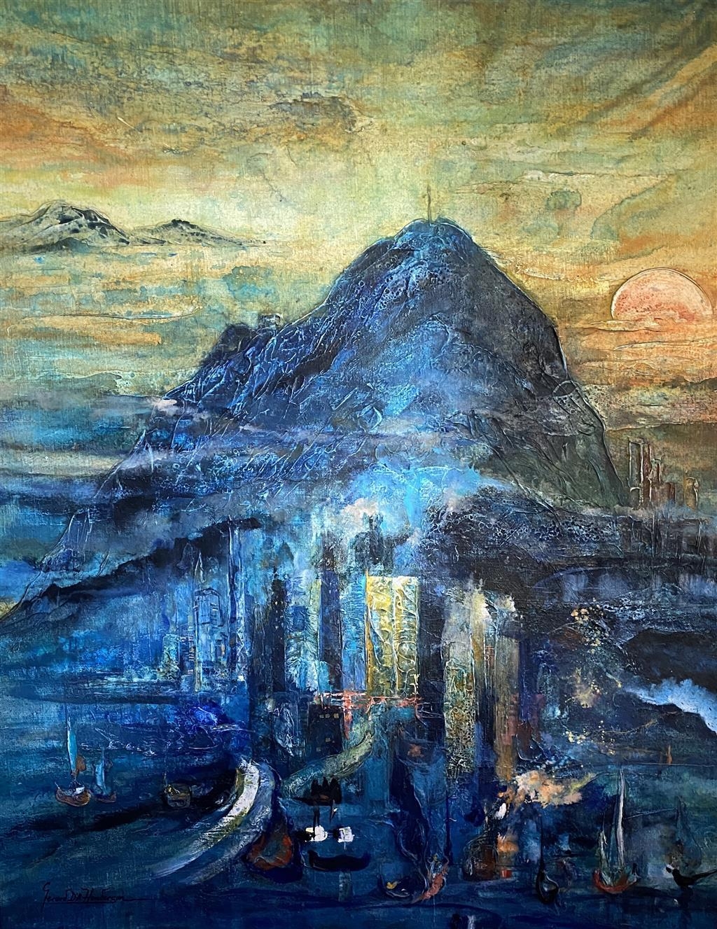 Artwork by Gerard d'Alton Henderson, Hong Kong, Made of Oil & mixed media on canvas on board