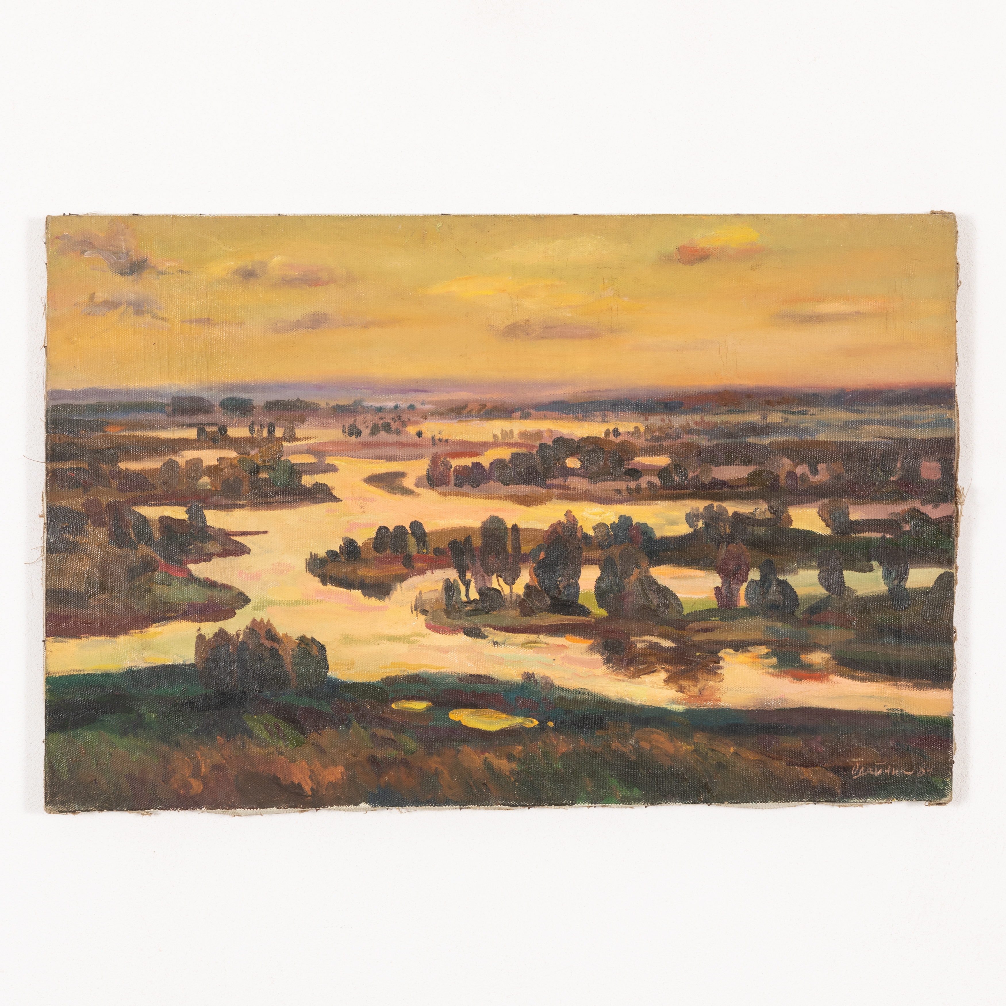 Artwork by Vadim Ivanovich Odajnik, La luce del vespro, Made of Oil on canvas