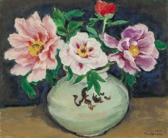 Peonies by Noboru Hasegawa, 1955