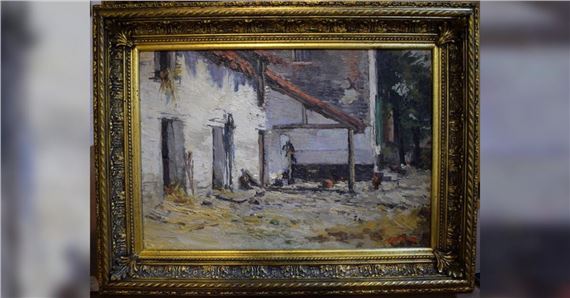 Cour de ferme by Ernest Betigny