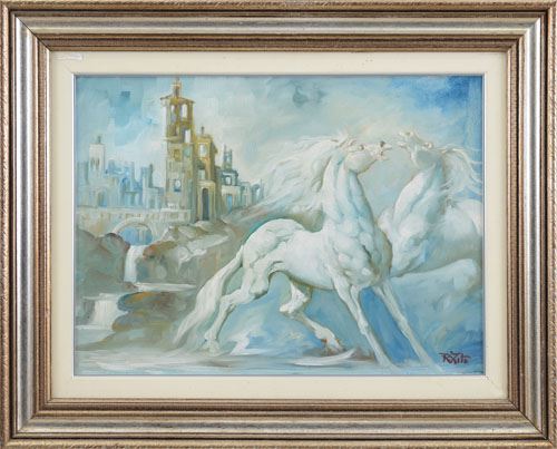 Cavalli e paesaggio by Rodolfo Zito