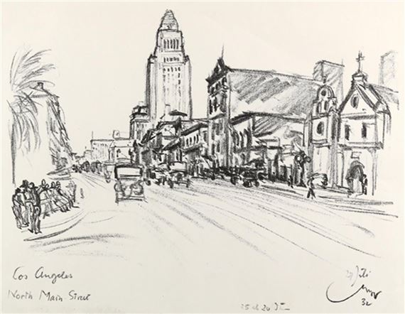 Los Angeles. North Main Street by Emil Stumpp, 1932