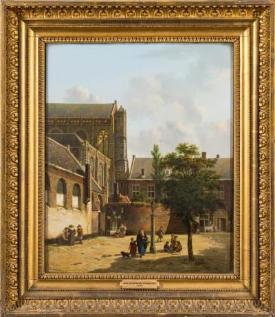 The Domplen and Square by Jan Hendrik Verheijen, circa 1821