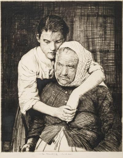 Etaples Fisher Folks by William Lee-Hankey