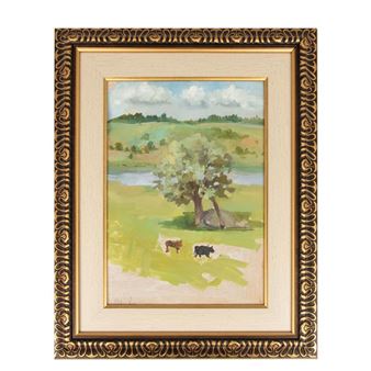 Paisaje con vacas - H. Bazalac