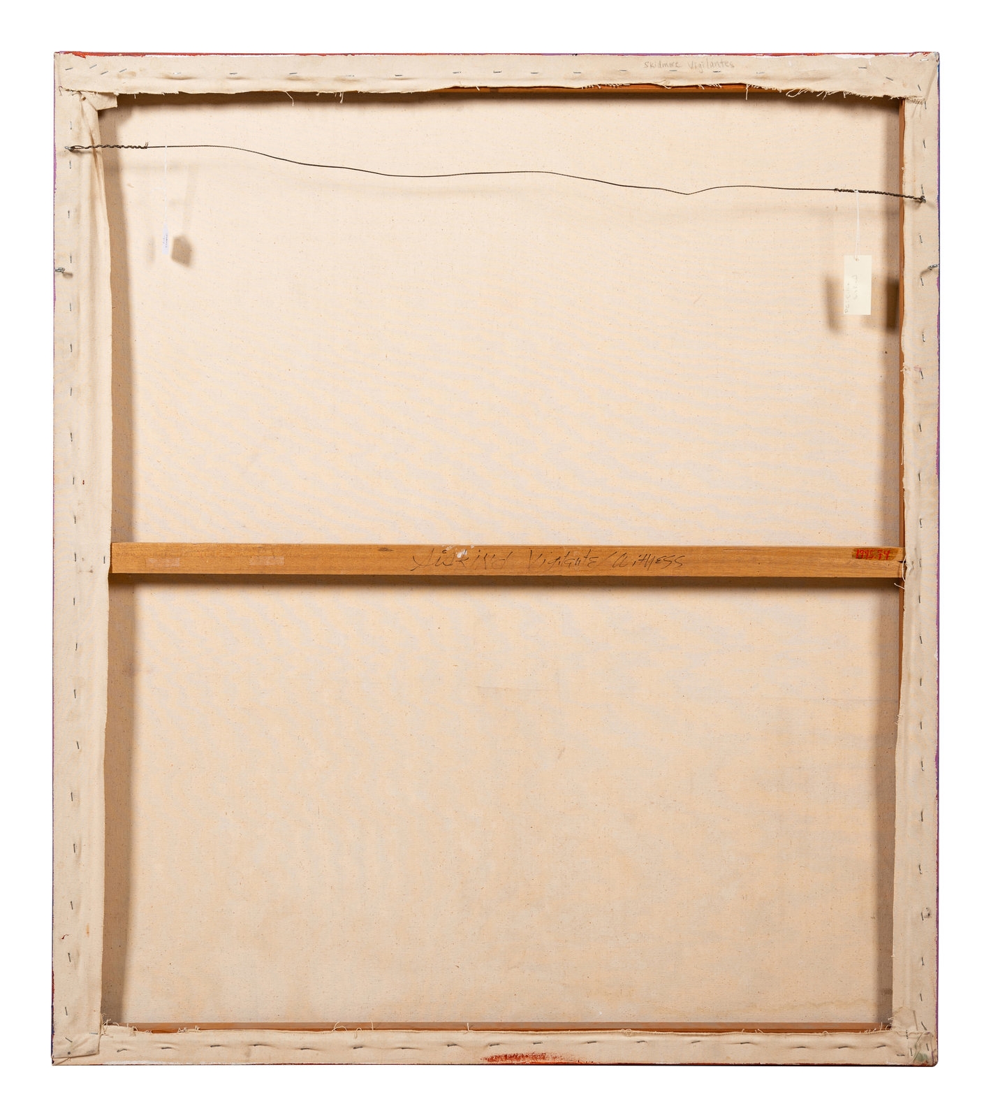 Artwork by Ellie Siskind, Vigilante/Witness (Skidmore Vigilantes), Made of acrylic on canvas