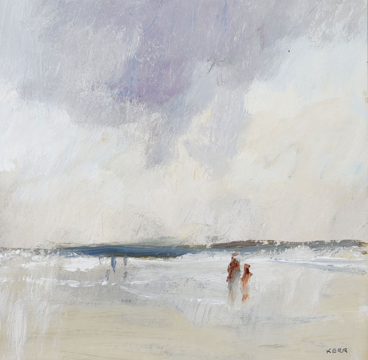 Tom Kerr | A STROLL ON THE BEACH | MutualArt