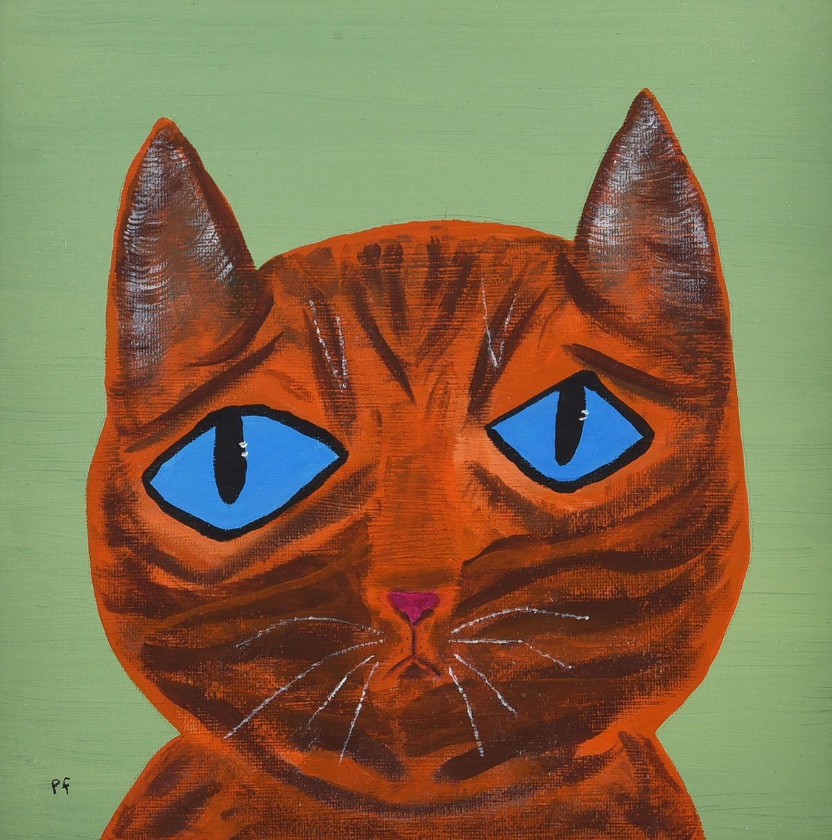 Artwork by P. Fay, MARMALADE MOLLY, Made of OIL ON BOARD